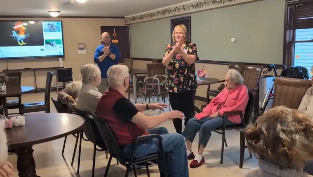 Special guest visit at Golden Years