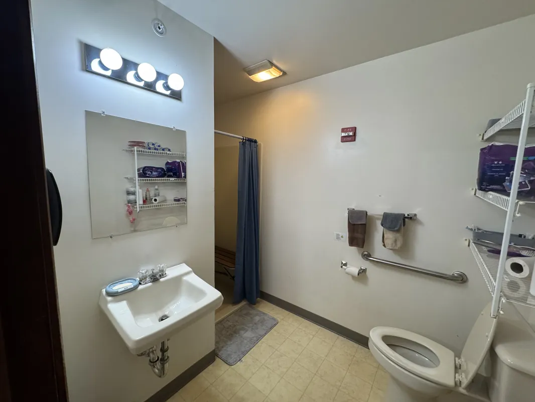 Large room bathroom